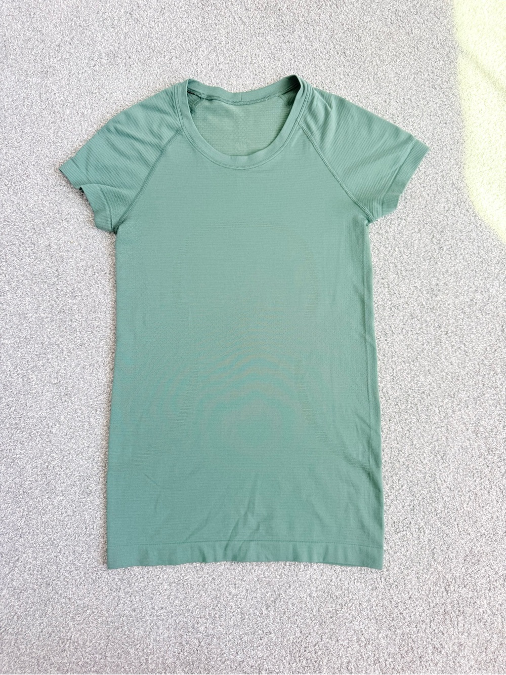 Lululemon Swiftly Tech short sleeve hip length- sage green
